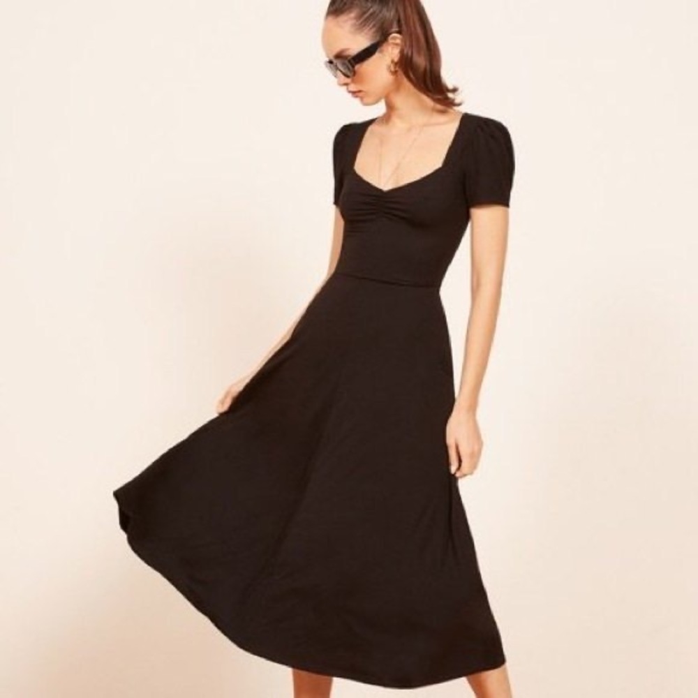 NWOT Reformation Kiera Dress, Black
